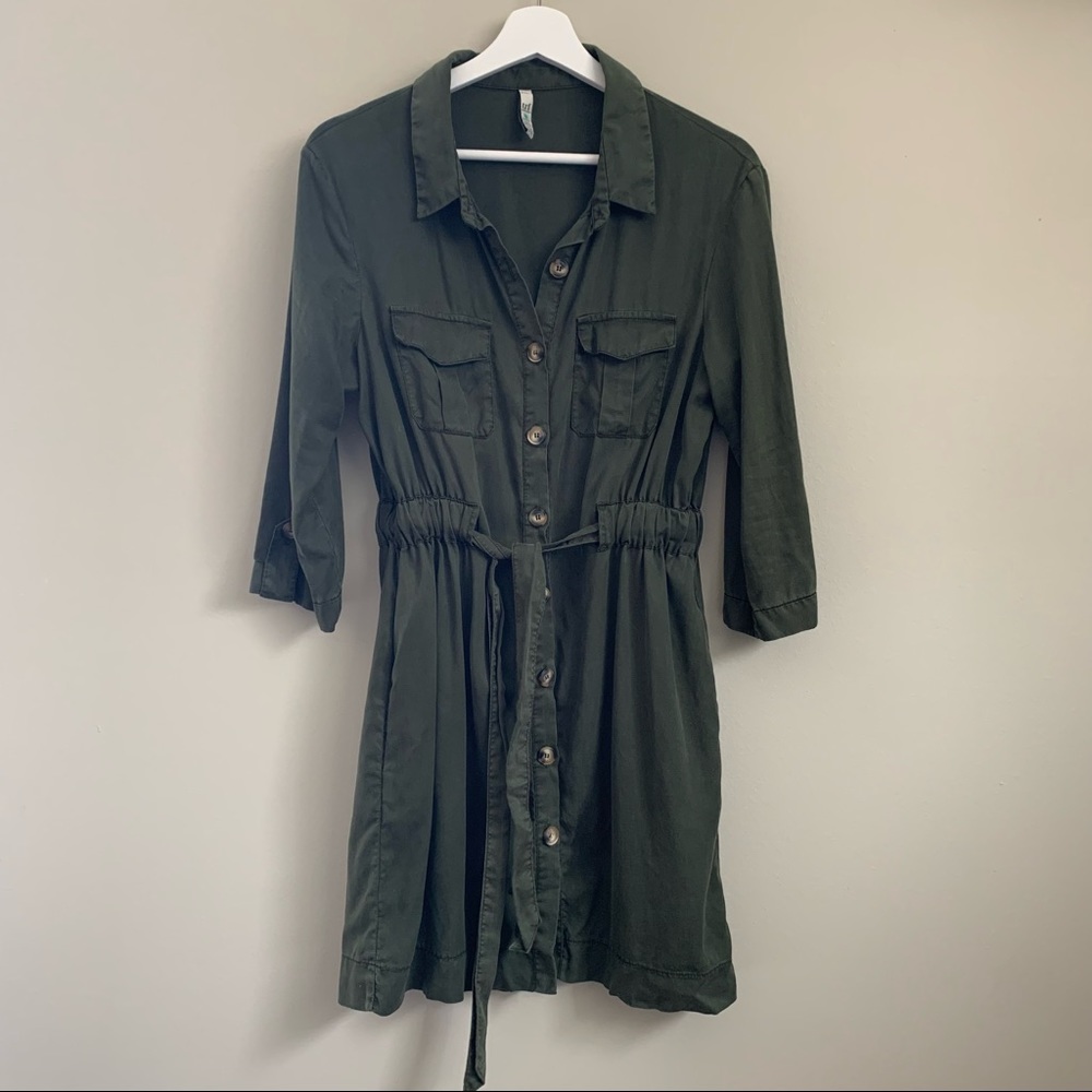 ZARA button down dress, size M